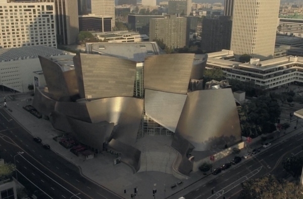 Birds-eye view van het Walt Disney Concert Hall